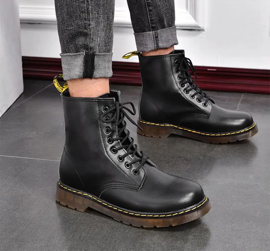 Boots Martens Men Trend High Top Women British Style 2024 New Fall