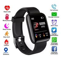 116 plus smart watch health wristband sports watch blood pressure heart rate pedometer fitness tracker smart bracelet waterproof