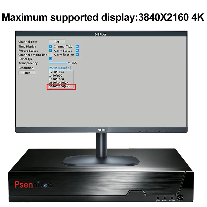 Фото Видеорегистратор Tuya NVR H.265 4-канальный Smart PoE для систем видеонаблюдения 8 МП, удаленный просмотр, сетевой рекордер №3