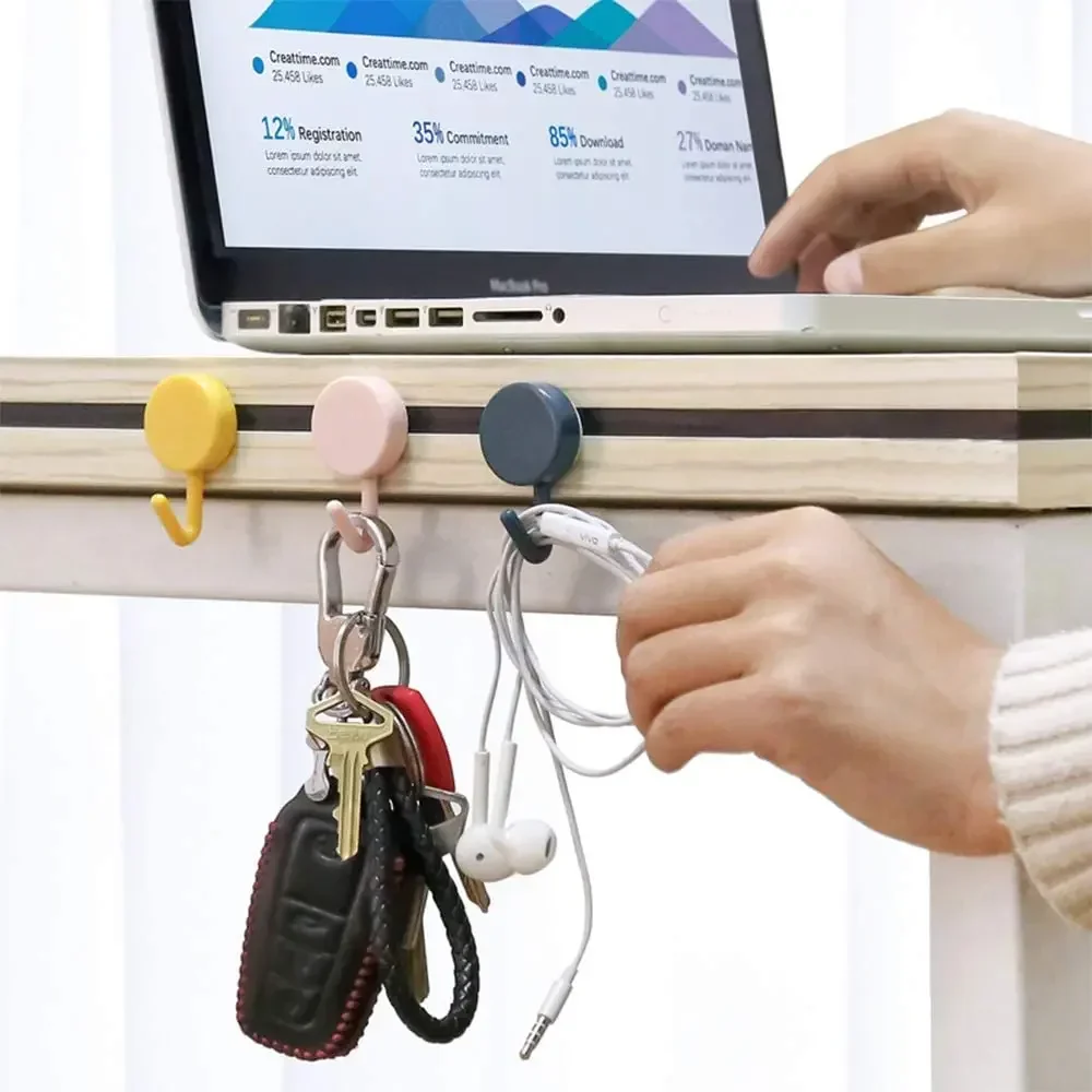 20/10/5 шт. клейкий крючок милые универсальные крючки для ключей декора стен