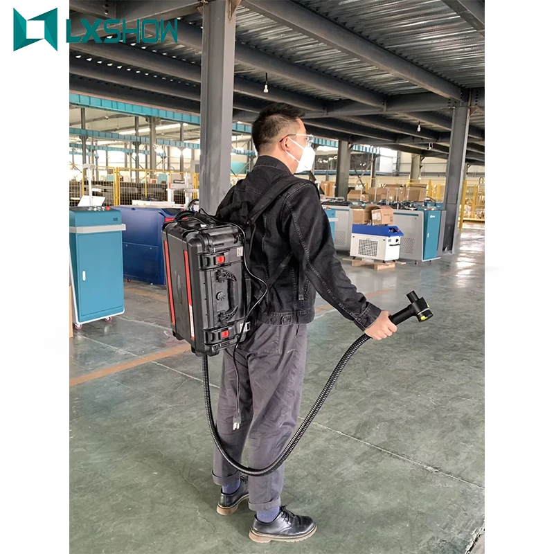 Trolley Case Portable Laser Rust Removal Cleaning Machine Handheld Fiber Laser Cleaning Machine Price