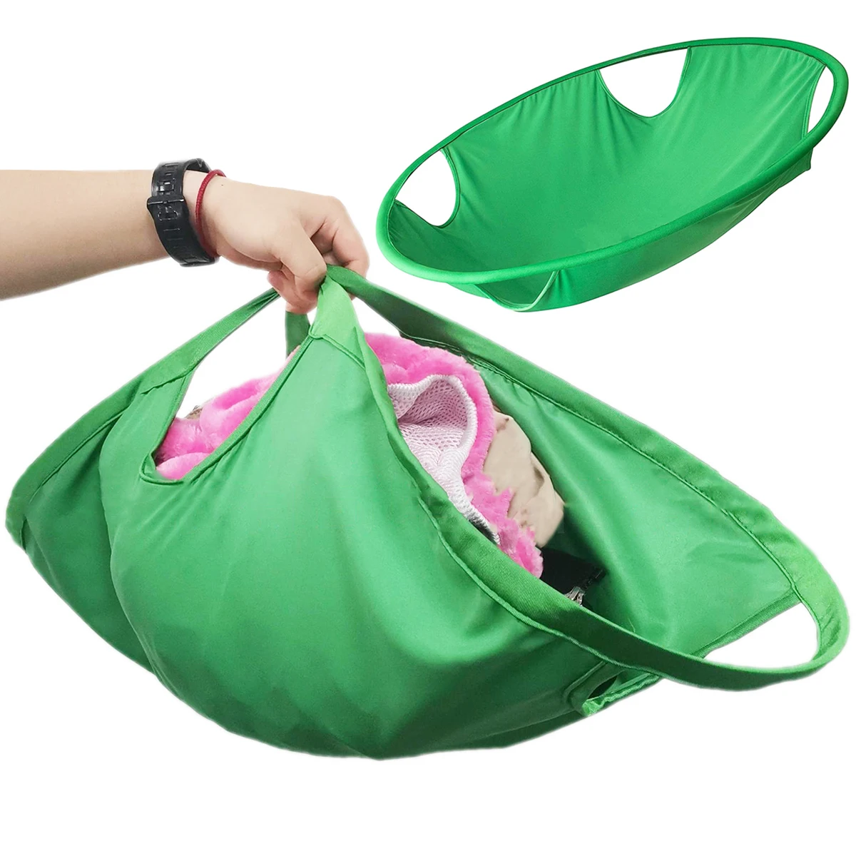 

Pop-up Laundry Hamper with Durable Handles Collapsible Laundry Basket Large Capacity Foldable Dirty Clothes Basket Space-saving