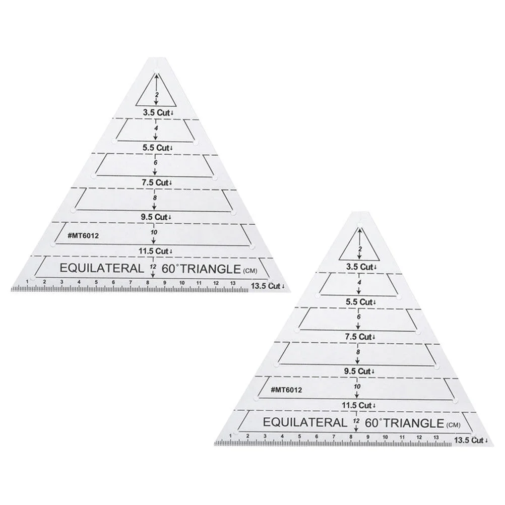 

Acrylic Quilting Tools Clear Templates Triangle Sewing Cutting Rulers Kit Supplies Patchwork