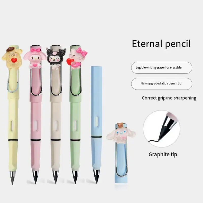 

Кавайный Sanrio аниме My Melody Hellokitty Kuromi канцелярские принадлежности автоматический карандаш для студентов нетоксичный карандаш без заточки