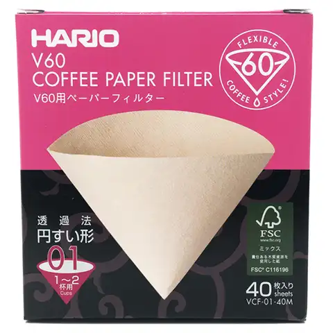 Фильтр для кофе Hario V60 01 02, фильтры из натуральной бумаги для кофе эспрессо, 4 чашки, фильтр для капельного кофе для баристы, импорт из Японии