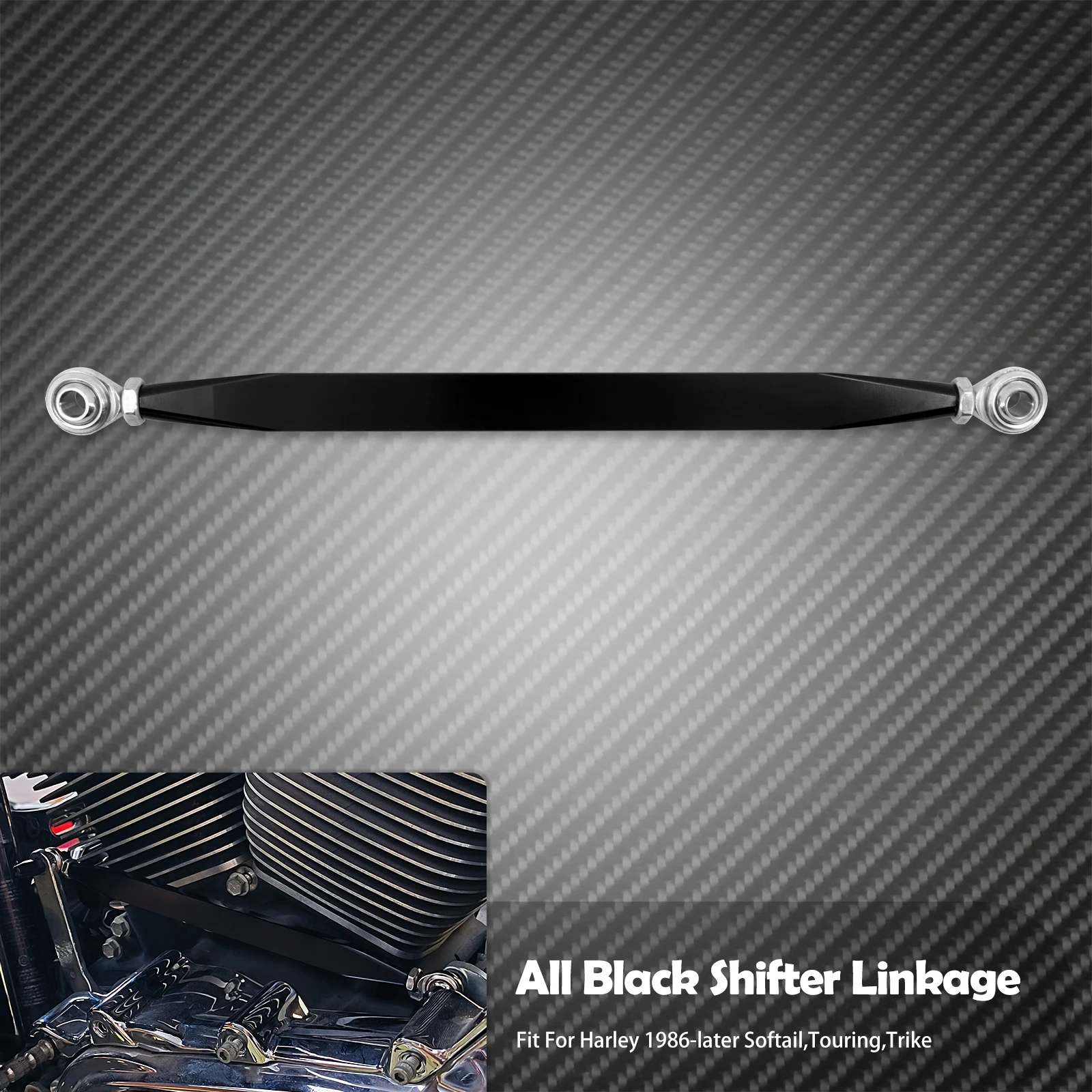 

Рычаг переключения передач для мотоциклов, 330 мм, алюминий с ЧПУ для Harley Touring Street Electra Glide Road King FLHR Softail Fat Boy