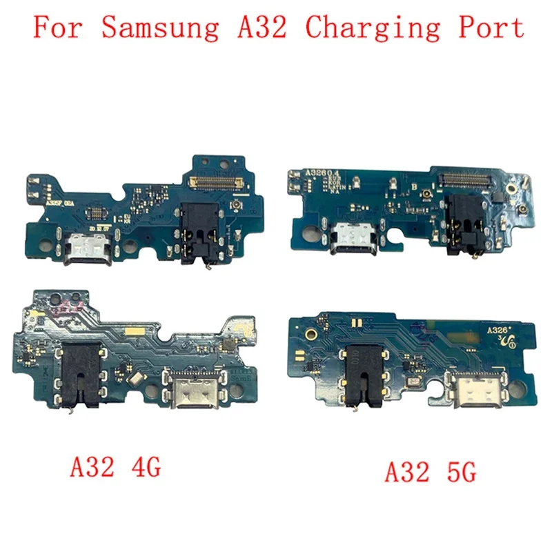 USB-коннектор для зарядного порта гибкий кабель Samsung A32 4G A325 Φ A326 запасные части