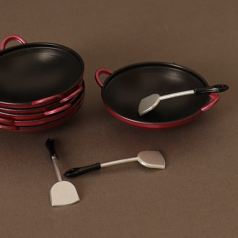 1/12 Весы Миниатюрный Кухонный Горшок Для Кукольного Домика Набор Посуды