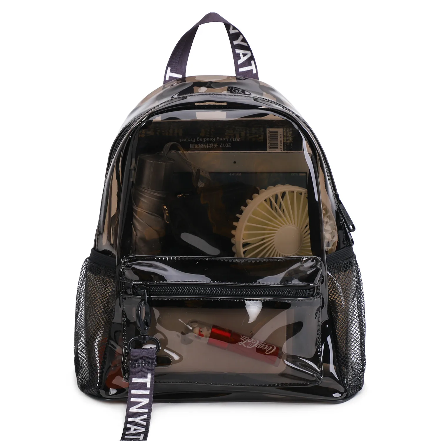 Clear PVC Women Backpack Transparent Fashion Solid Backpack Travel School Backpack Bag for Teenage Girls Mochila Children