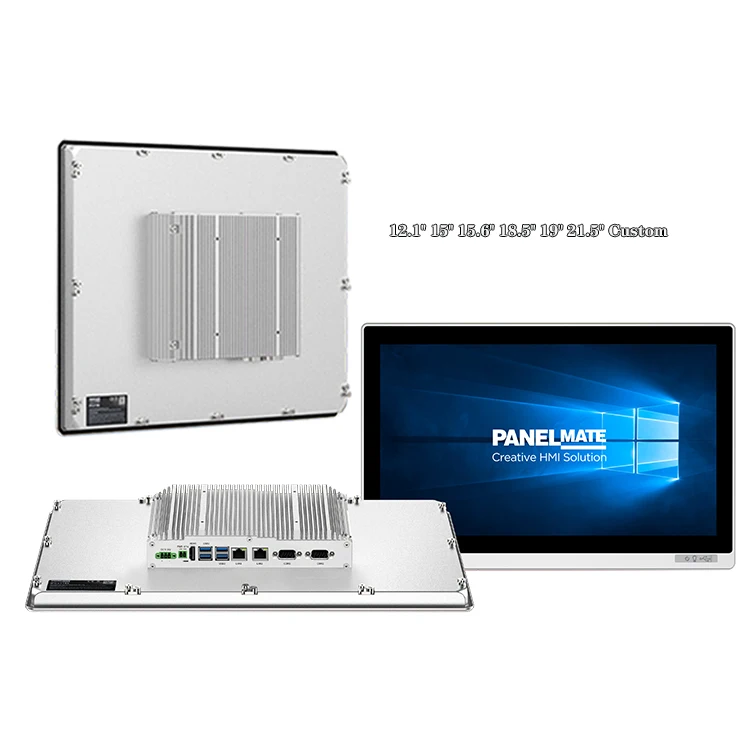 Фото ZXY 15,6-дюймовый EtherCAT P-CAP Touch IP65 Встроенная ОС Linux HMI Модель RJ45 LAN Intel I3 В наличии Промышленная безвентиляторная панель P №3