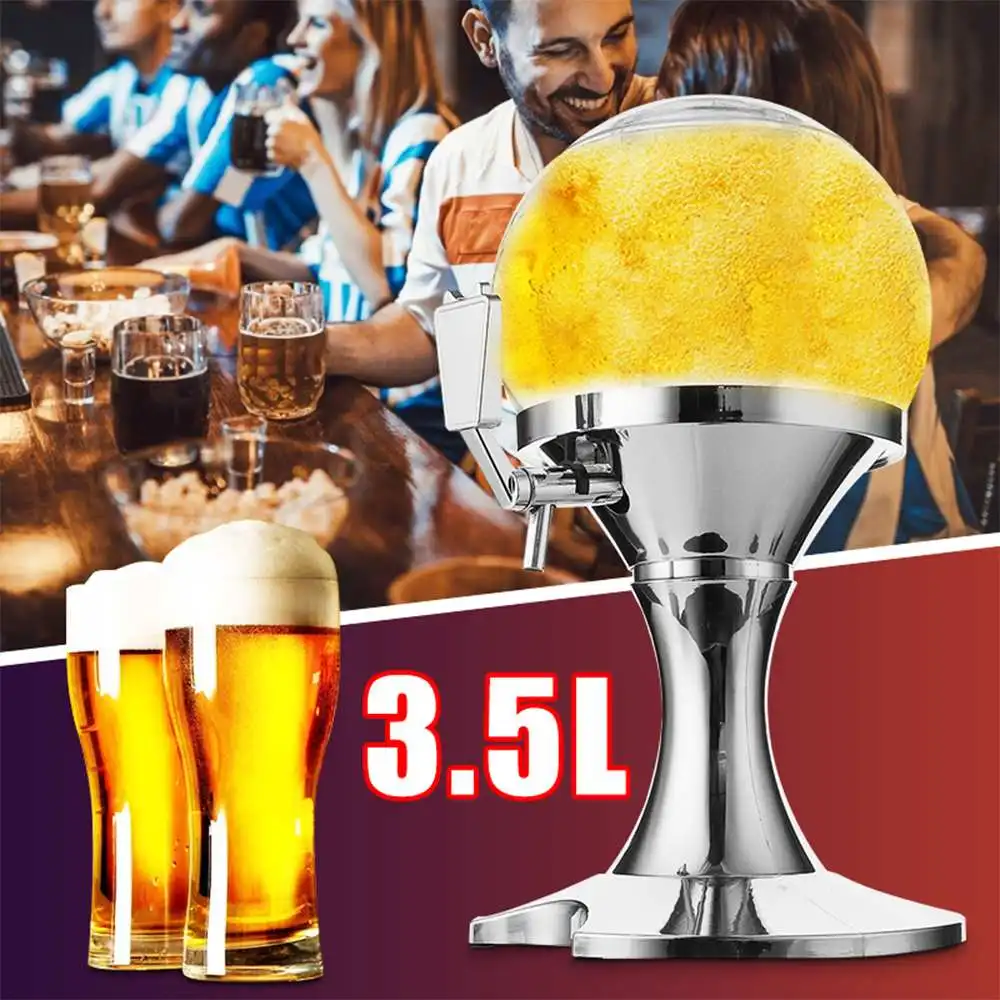 

3.5 Liters Beer Dispenser Tower Bottle Party Wine Beer Water juice Beverage Tabletops Home Bar Drinking Container Pourer