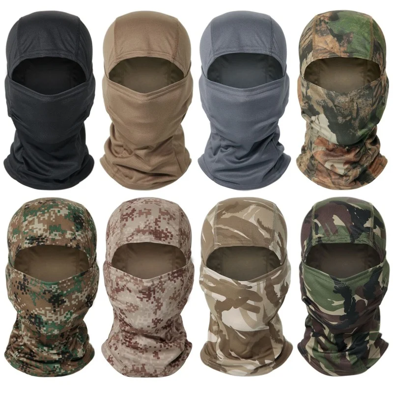 

Military Tactical Balaclava Full Face Mask Army Bandana Neck Gaiter Scarf Multicam Faceshield Airsoft Headgear Hunting Hat