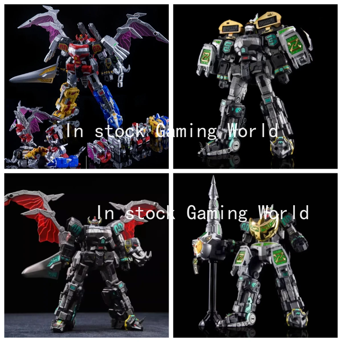 Фото В наличии: Коллекционные фигурки Lucky Cat MICRO COSMOS MC-05 Dragon King, MC03, MC-03B BEAST LORD, Dragon Caesar, Megazord №1