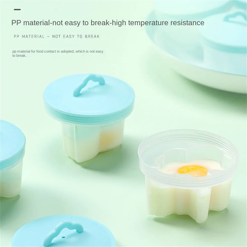 

Household Egg Boiler Kitchen For Breakfast Mold Egg Boiling Mould Kitchen Accessories Cartoon Egg Steamer Pp Egg Mold