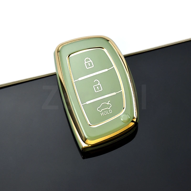 Мягкий ТПУ чехол для автомобильного ключа с 3/4 кнопками Hyundai Elantra Creta Ix35 Ix45 I10 I30 I40