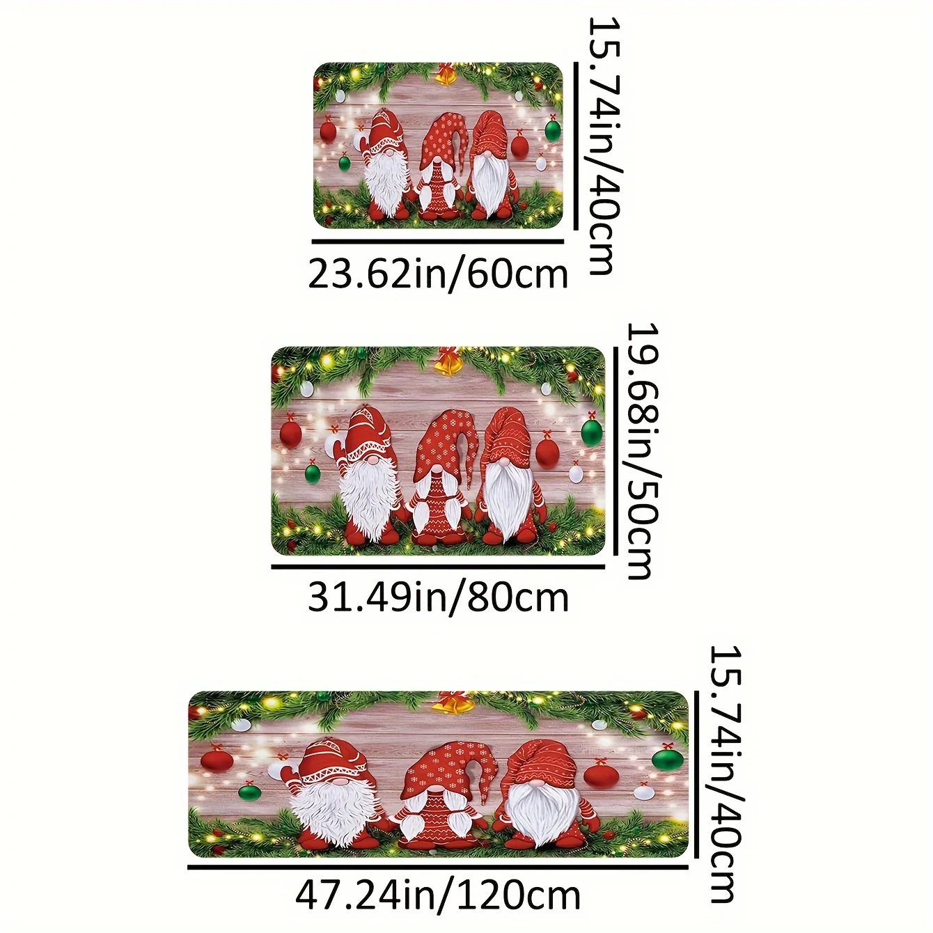 Рождественский гном кухонный напольный коврик домашний декор зимний