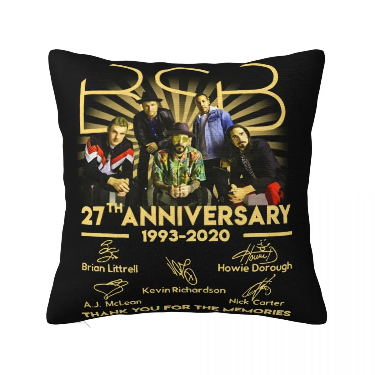 599 Bsb Backstreet Boys 27th Anniversary 1993 2020 Signature Размер S 5XL Наволочка