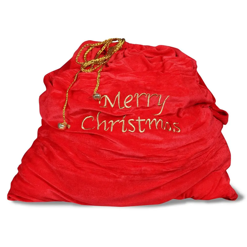 

Large Christmas Santa Gift Bags Xmas Decorations Drawstring Candy Apple Bag Home Decor Velvet Christmas Gift Bag