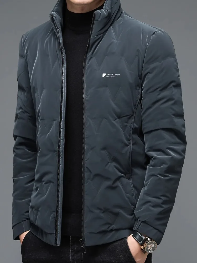Легкий пуховик Romon мужская новая короткая модная брендовая морозостойкая теплая