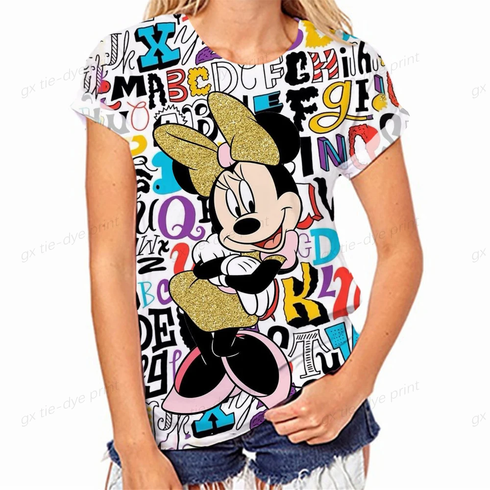 

Женские летние футболки с принтом «Микки Маус»