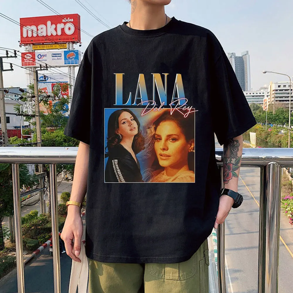 

Винтажная Веселая футболка в стиле 90-х Лана Дель-Рей унисекс, женские и мужские футболки с коротким рукавом, мужские хлопковые футболки, ули...