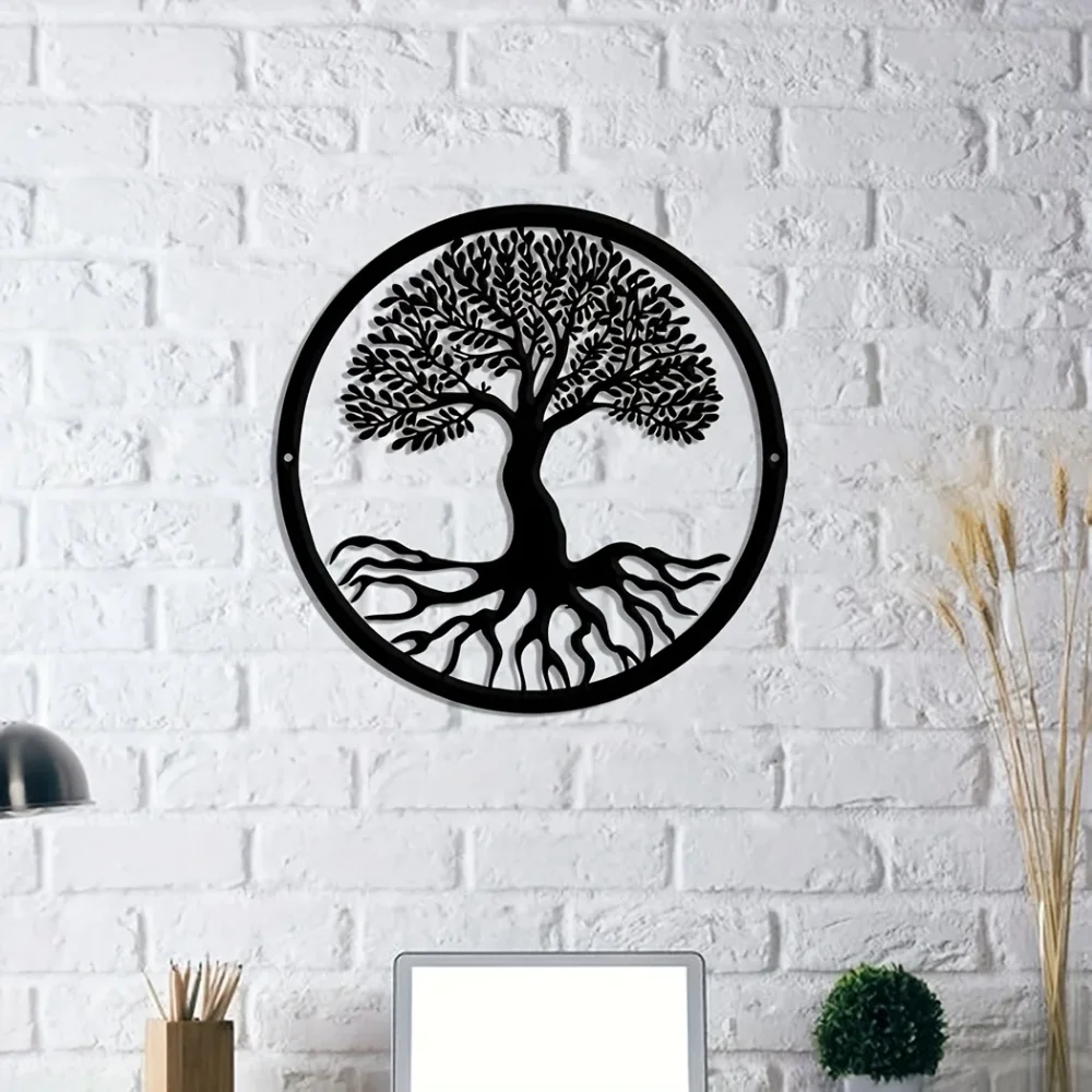 Современное Металлическое Настенное Искусство - Дизайн Древо Жизни 1 Шт.