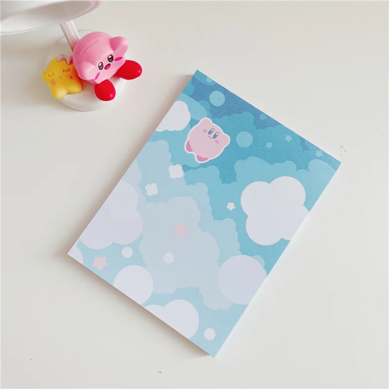 50 листов Kawaii Star Kirby Note Paper аниме мультфильм розовый сообщений блокнот для записей