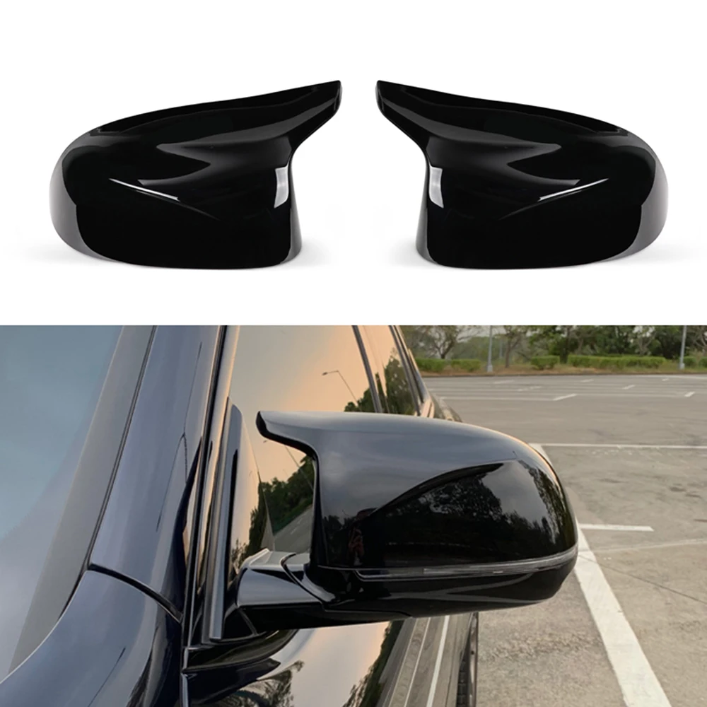 

Новый Оболочка зеркала заднего вида модифицированный яркий черный чехол из углеродного волокна для BMW новый X3 X4 X5 X6