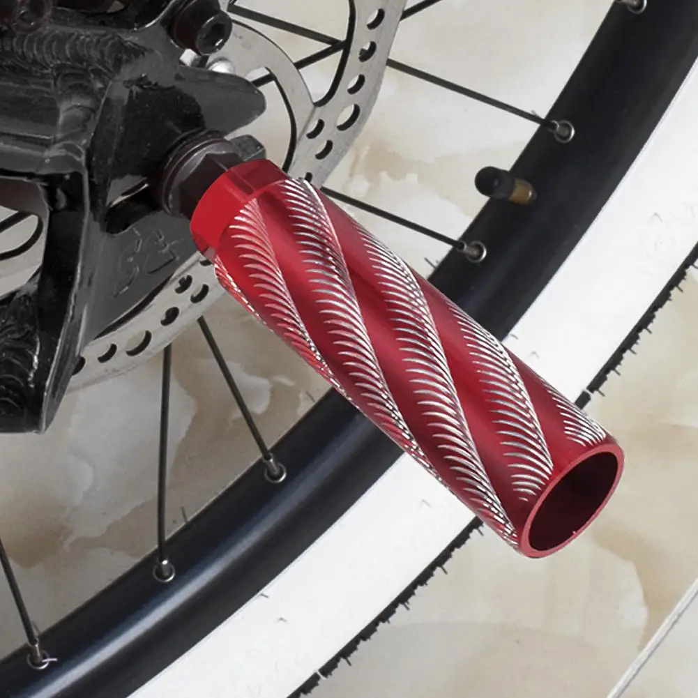

2pcs Non-slip MTB Bike Footrest Lever Aluminum Alloy Front Pegs Bicycle BMX Rear Foot Pedal Wheel Manned Foot Column Drop ship