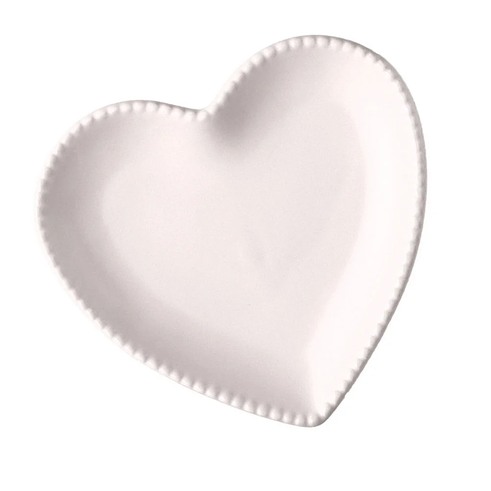 

Plate Heart Plates Ceramic Dish Dessert Serving Tray Kitchen Shaped Porcelain Must Haves Salad Dinner Bowls Decorative Snack
