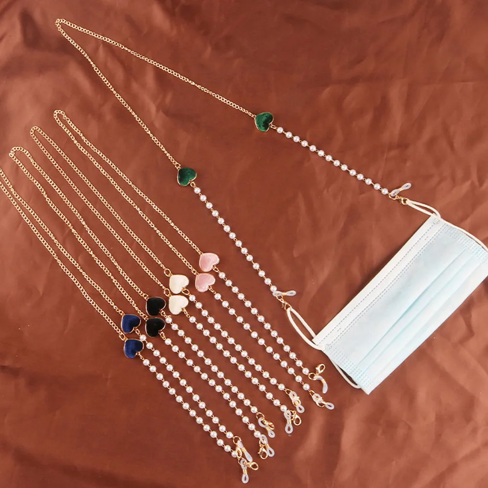 

Fashion Women's Glasses Chains Pearl Mask Lanyard Holder Sunglasses Reading Glasses Chain Strap Neck Cord Eyewear Jewelry Gifts