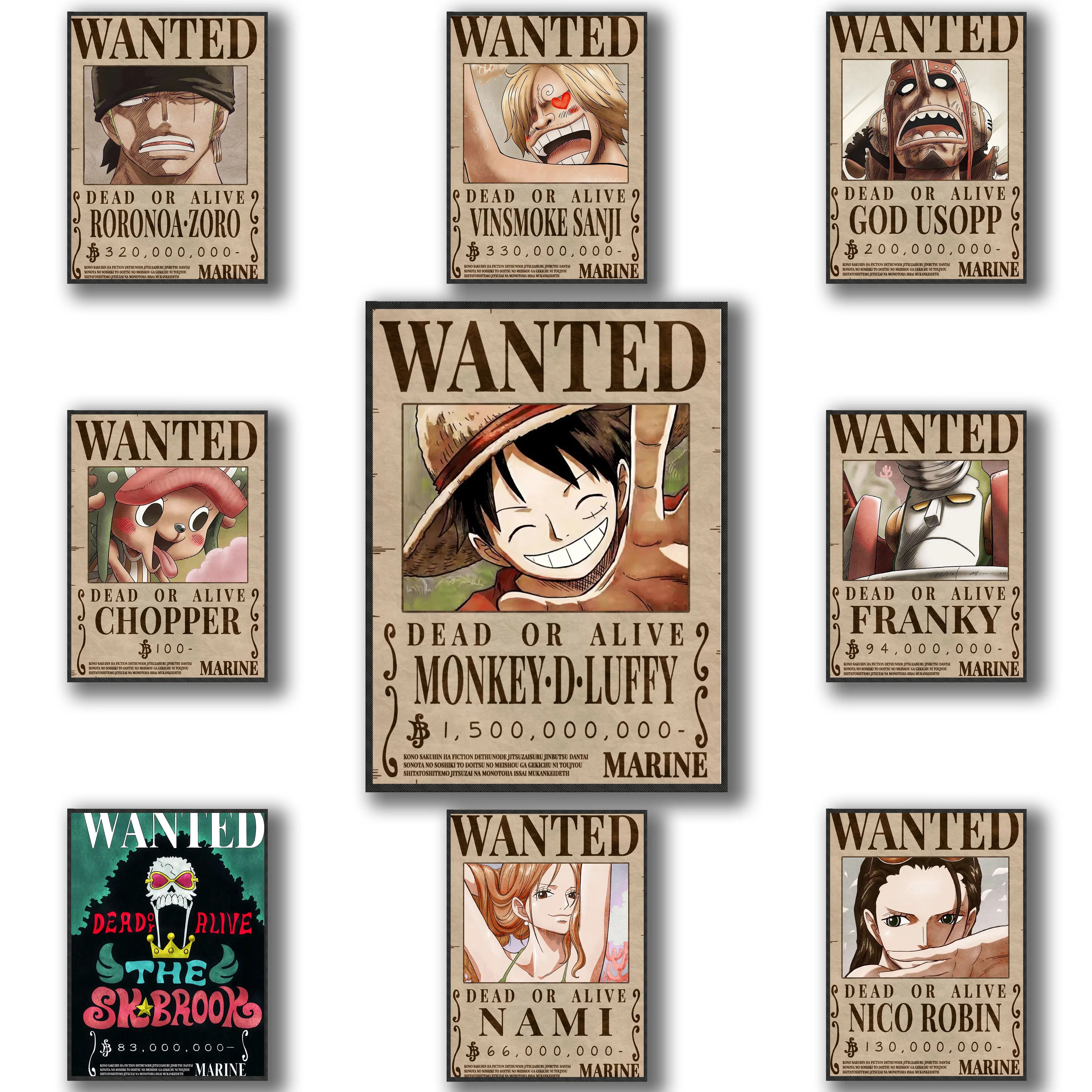

Japanese One Piece Decorative Painting Anime Character Poster Cartoon Style Mural Living Room Art Print Modern Home Decor YS04