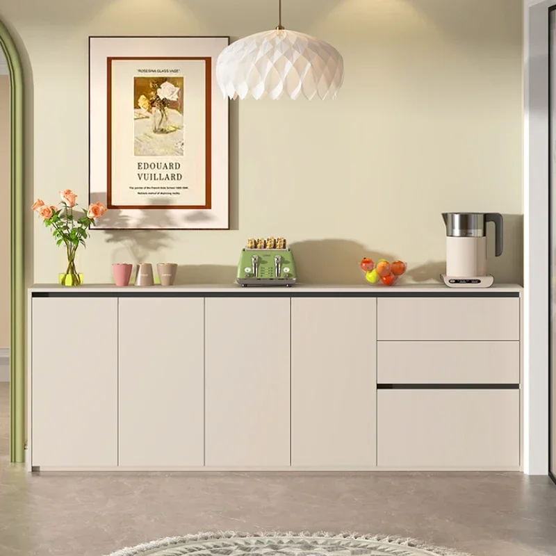 Бытовая кухня короткий шведский стол проход коридор шкаф для хранения комод 8g241-1