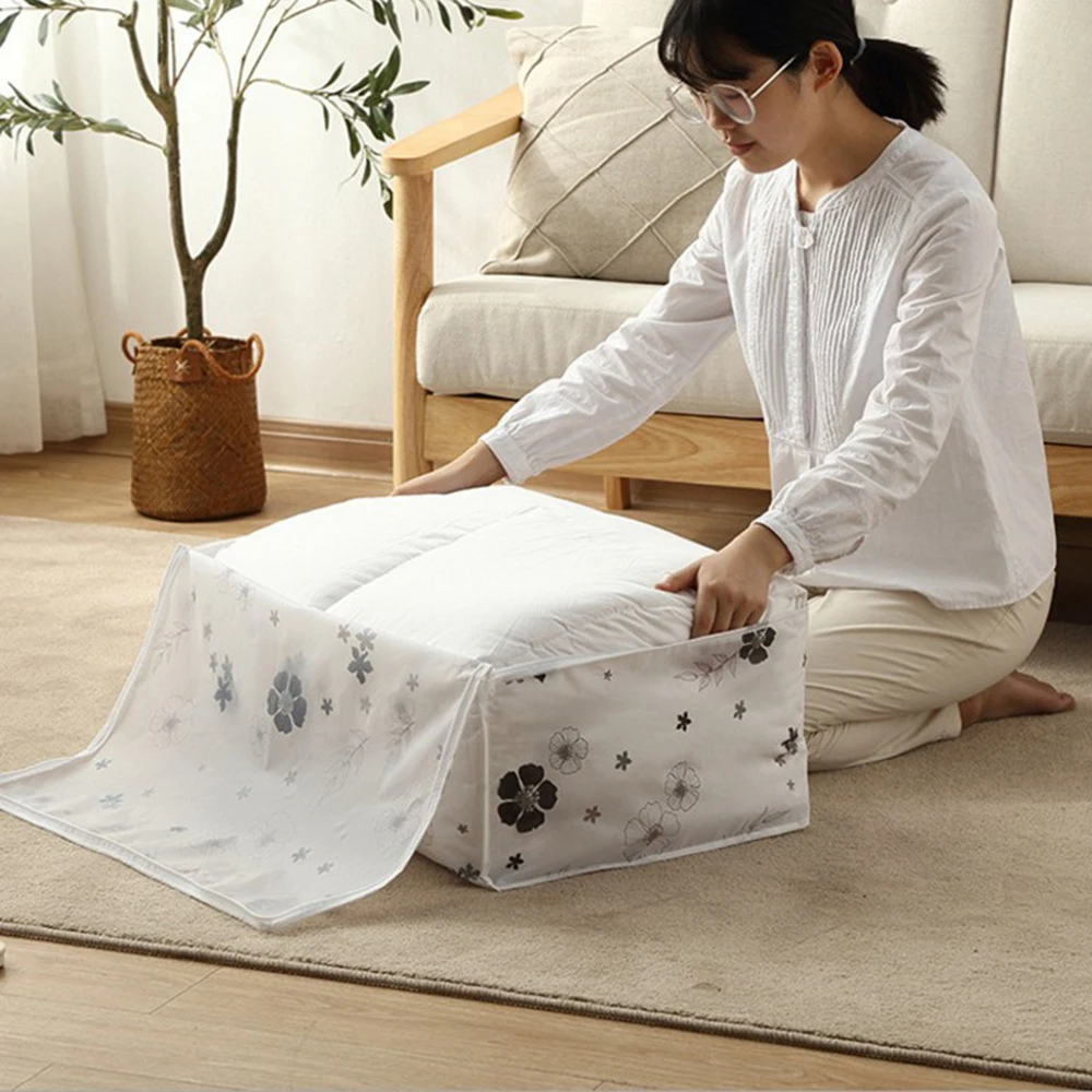 

High Capacity Quilt Clothes Storage Bag Home Finishing Dust Bag Quilt Clothes Blanket Wardrobe Closet Storage Bag
