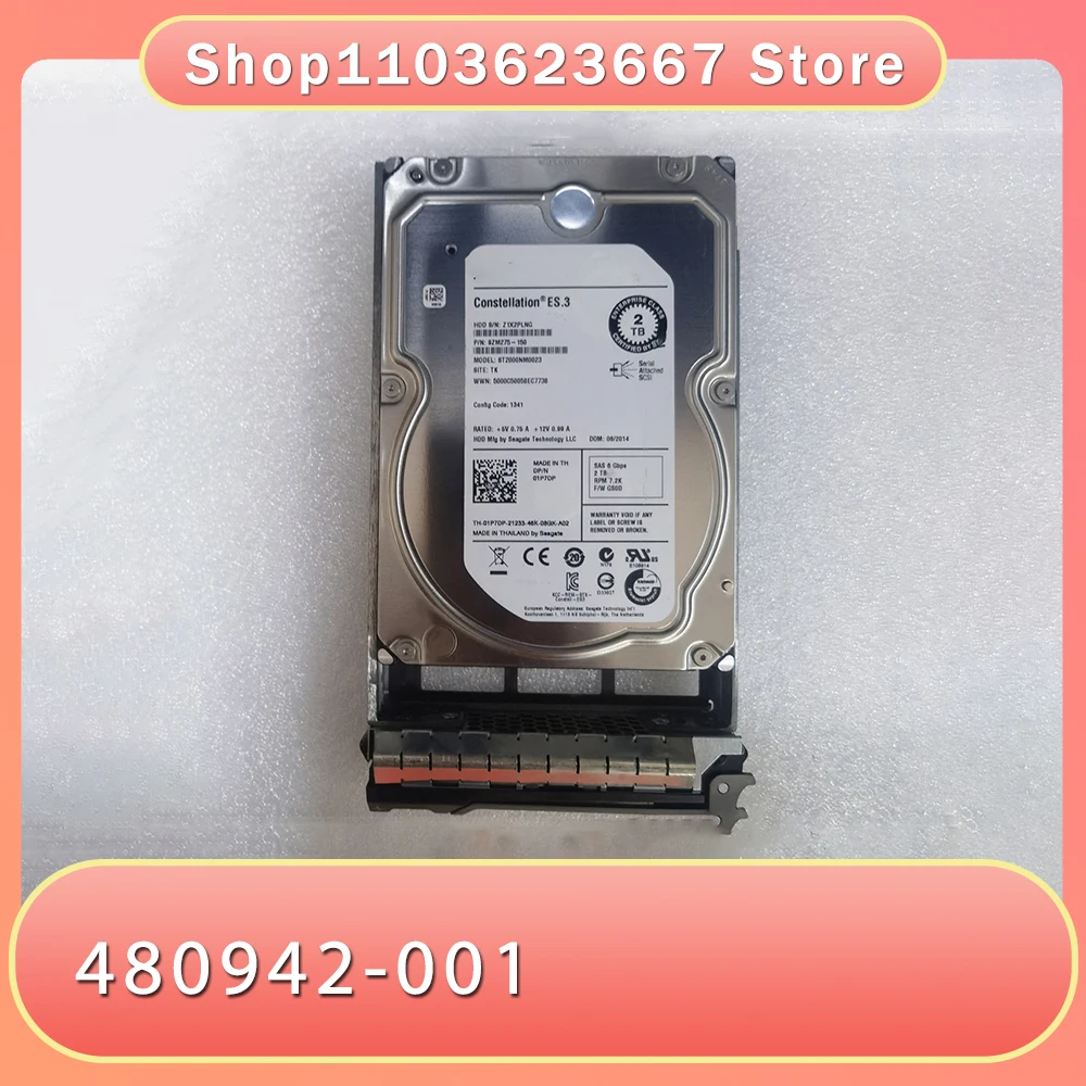 Для жесткого диска HP AJ740A 1T 7 2K SATA-FC 3 5 дюйма MSA2000 480942 -001