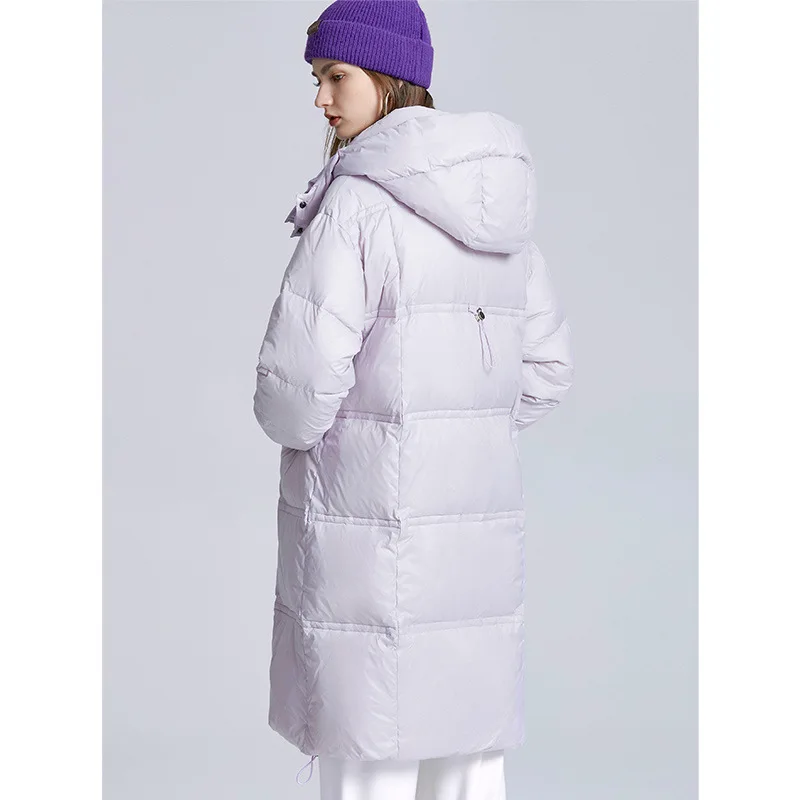 Medium Long Hooded and Thickened Bread Jacket Down Jacket for Women In 2022 New Fashion Loose Winter Warm Windproof Coat