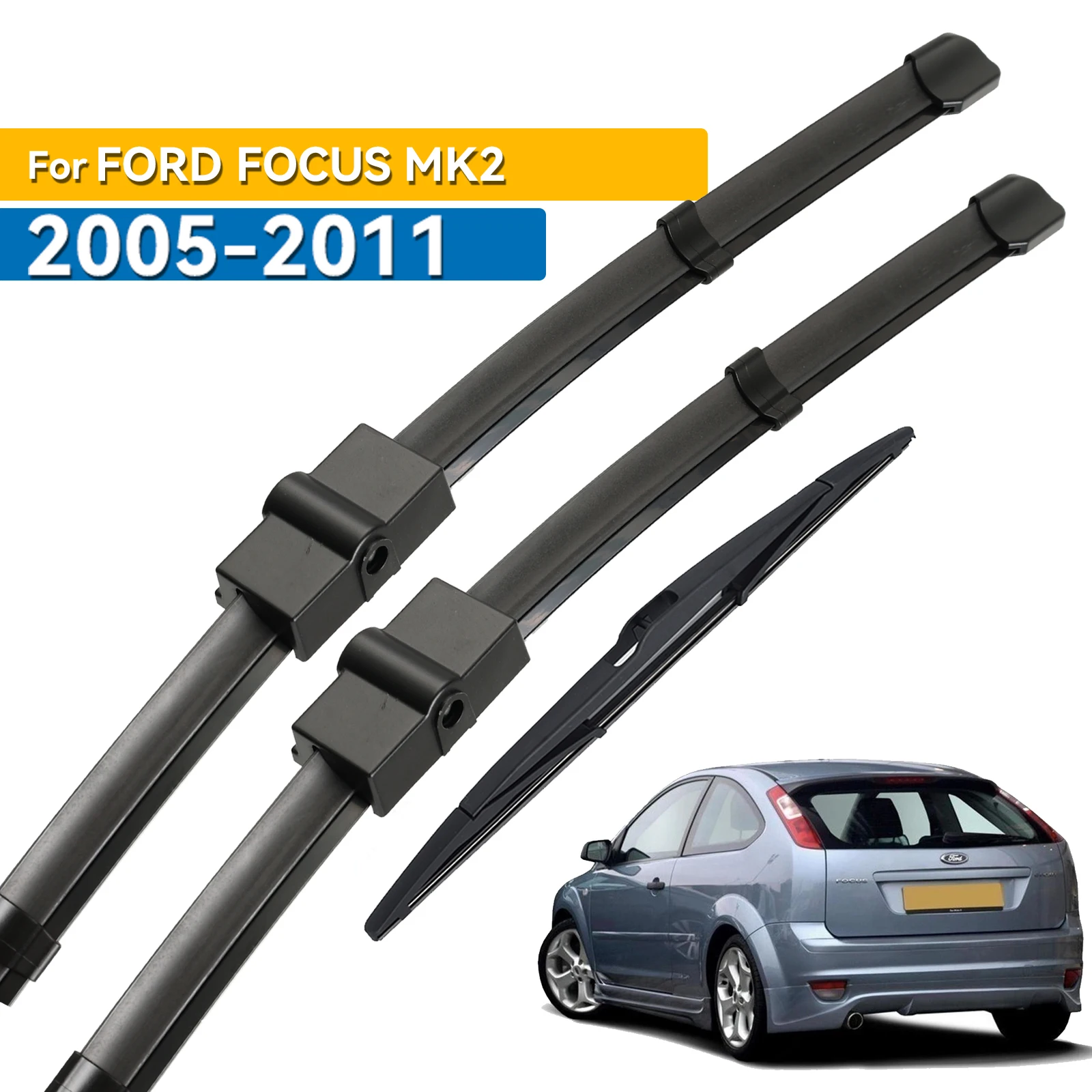 

Щетки стеклоочистителя Erick's для переднего и заднего стекла Ford Focus 2 люкс 2005 - 2011 щетки для ветрового стекла для окон 26 + 17 + 14 дюймов