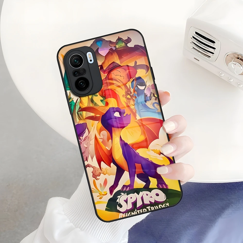 Фото Чехол для телефона Game S-Spyro the D-Dragon для Xiaomi 17 Redmi Note 15 13 14 T Pro Plus Ultra 4G 5G, стеклянный чехол №5