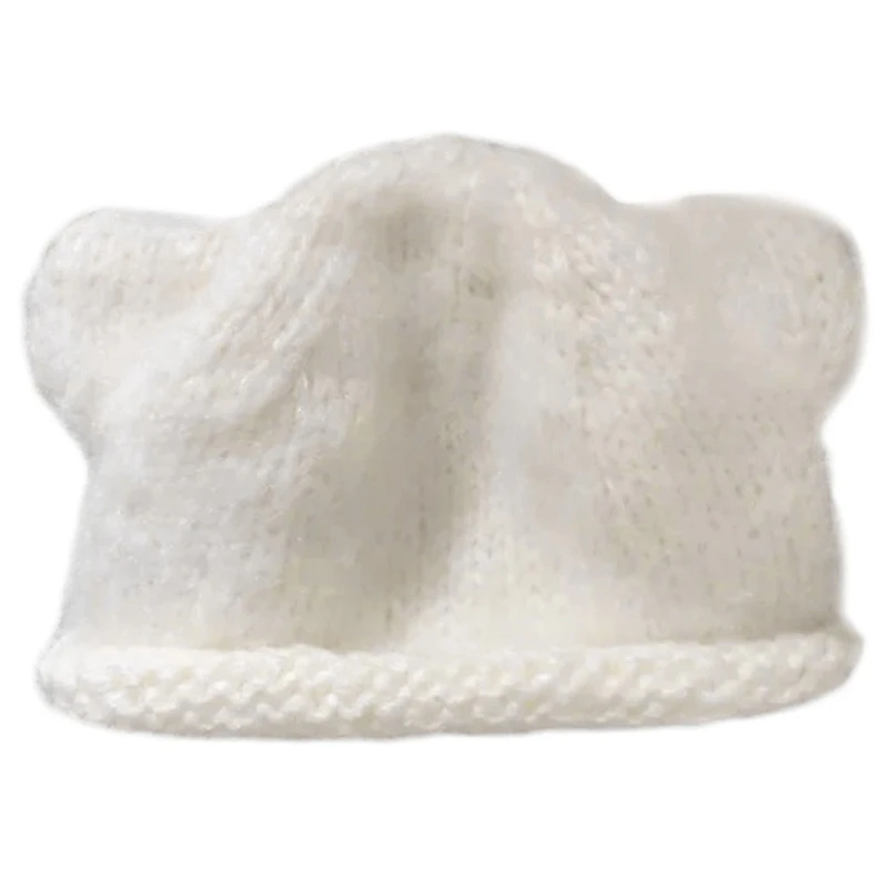 Шляпа в форме медвежьих ушей. Забавная плюшевая шапка унисекс с откидной крышкой