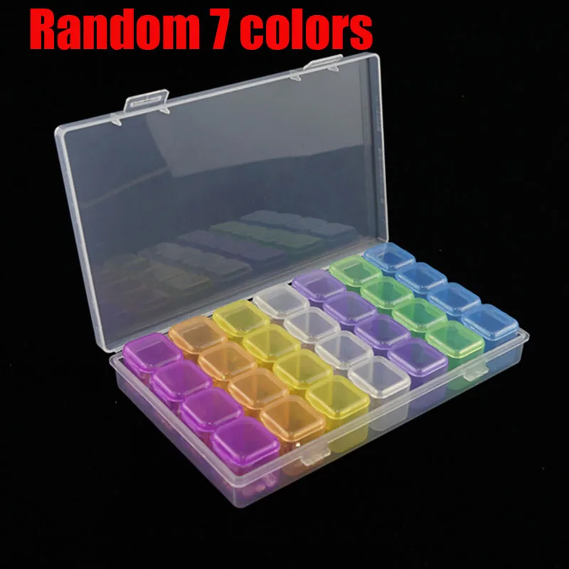 

Прозрачный пластиковый органайзер 28 ячеек