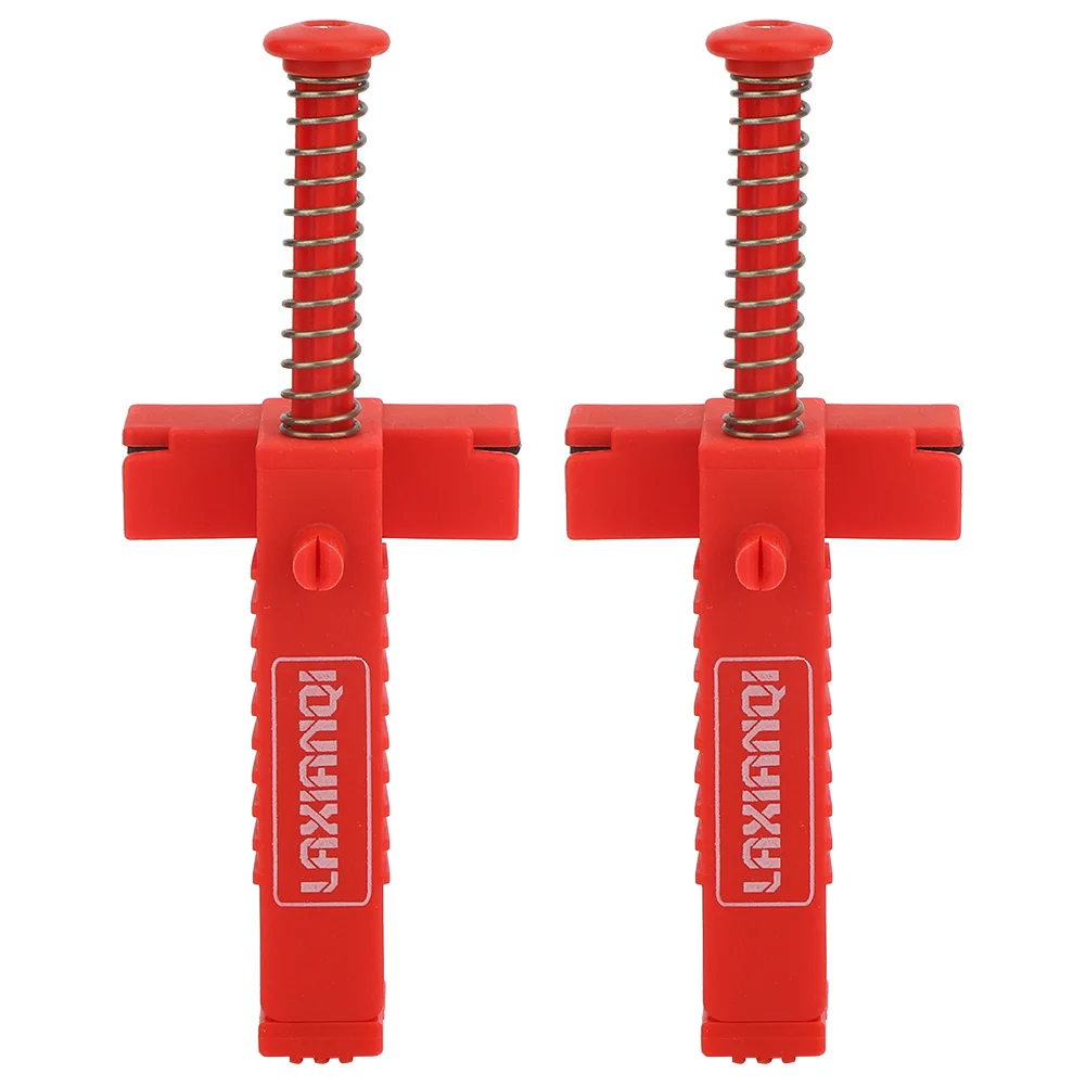 

2PCs Brick Liner Plumber Tools Leveling Measuring Tool Hardware Accessory Red Plastic(Red Brickwork Line Puller ) Brick