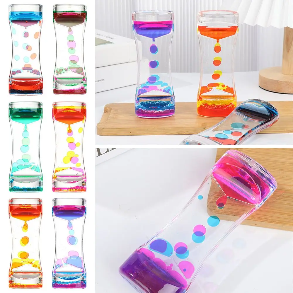 

Beautiful Waist Crafts Crafts Home Decor Dynamic Oil Drop Hourglasses Liquid Timer Ornaments Oil Leak Hourglass Toys