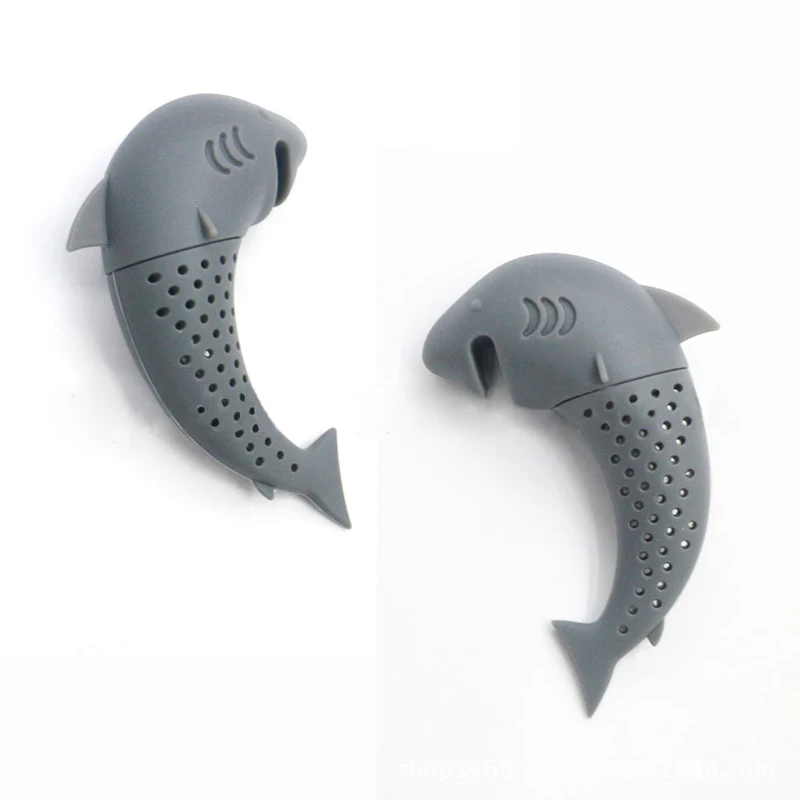 

Shark Shape Tea Filter Tea Strainer Spice Loose Tea Leaf Herbal Tool Tea Infuser Silicone Reusable Tea Accessories