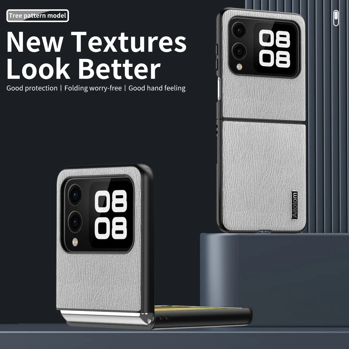 Чехол для Huawei nova Flip Leather Tree Pattern Front PC Frame Силиконовый защитный жесткий чехол