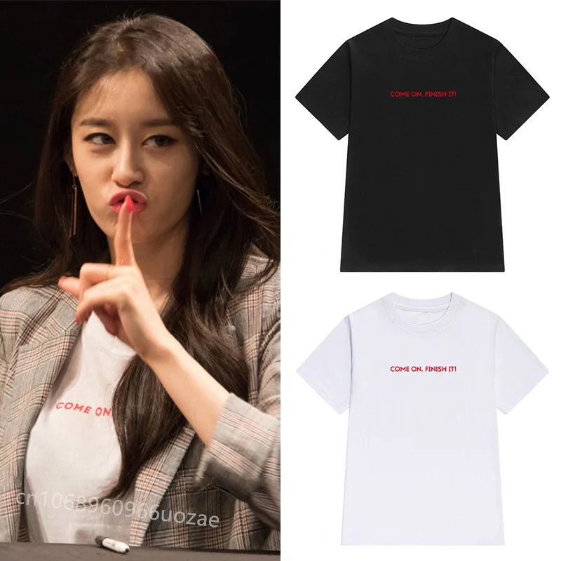 

Новинка 2023, популярные футболки, Корейская версия, свободная футболка с коротким рукавом, женская футболка с надписью «It», шикарный топ в гонконгском стиле