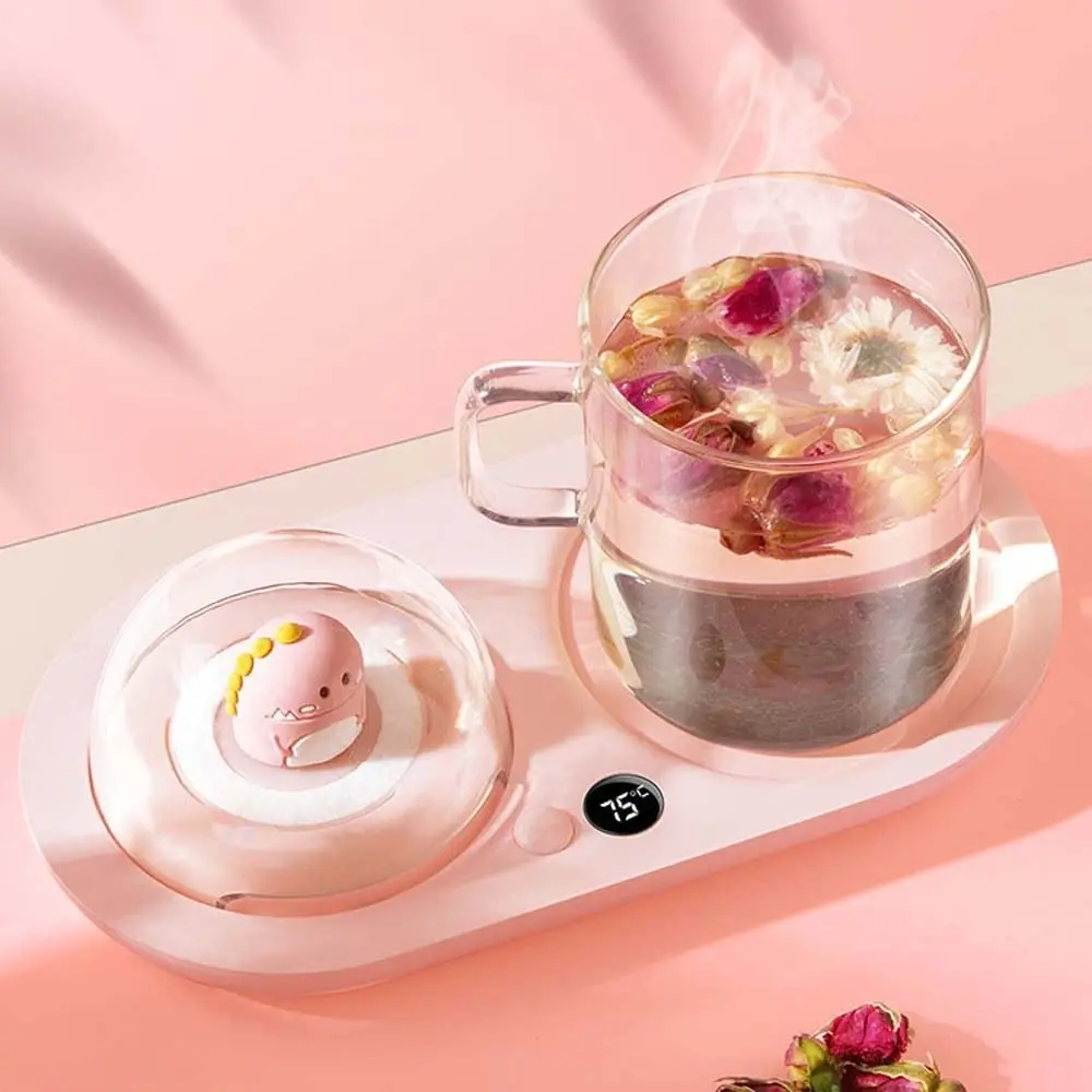 

3 Temperature Setting Smart Coffee Mug Warmer for Milk Tea Water Electric Beverage Warmer with Essential Oil Diffuser Best Gift