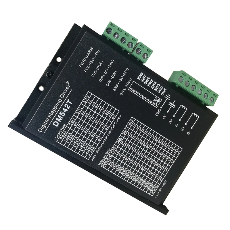 Драйвер шагового двигателя с ЧПУ DM542T 1 0-4 2 А 20-50 В постоянного тока 1/128