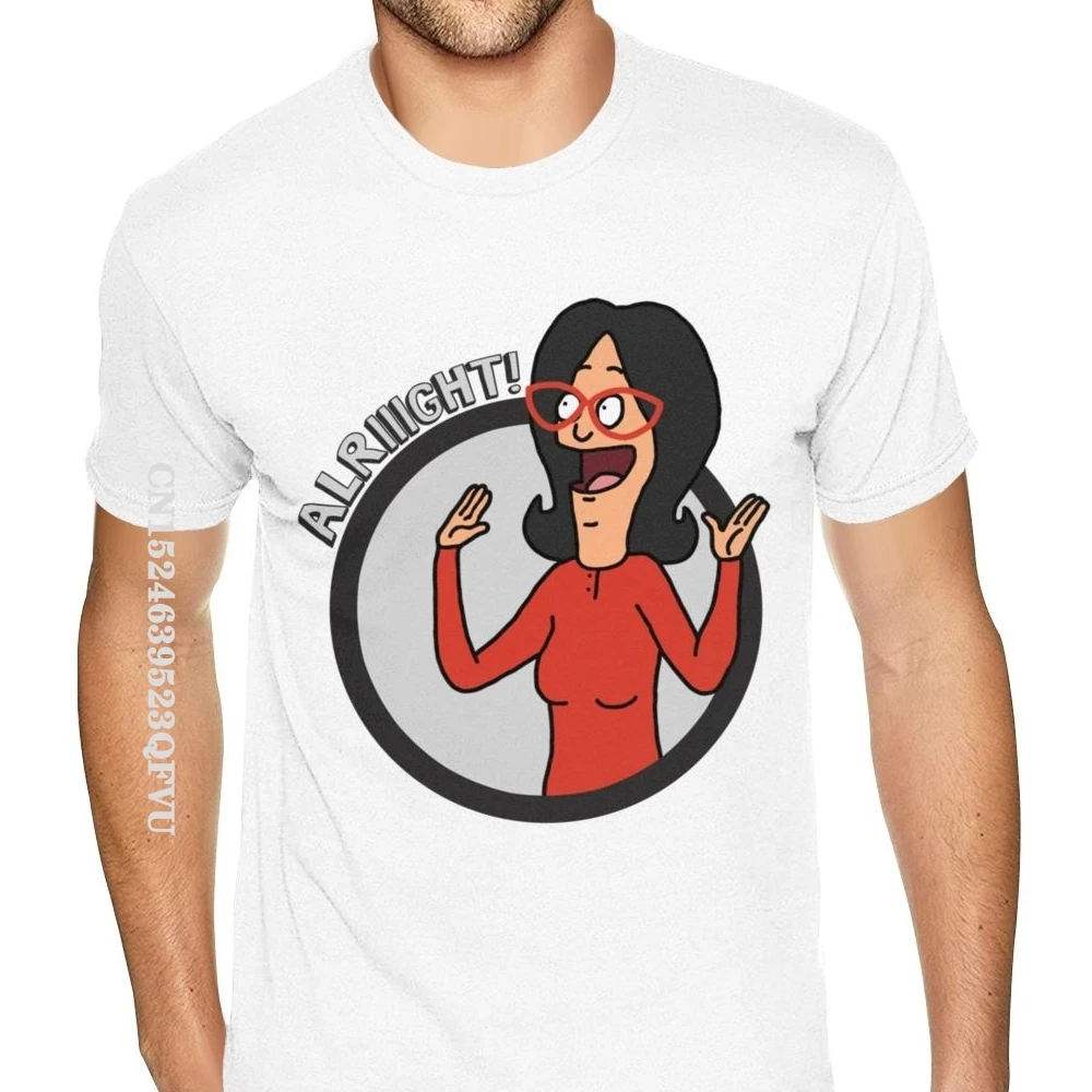 

Personalised The Belchers Alright Bobs Burgers T Shirt Men Gothic Style Anime Tshirt Cotton Kawaii Gothic Style Tees Shirts