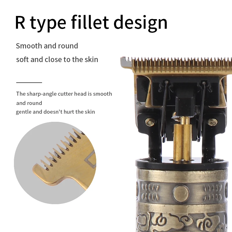 Электрическая Беспроводная Машинка для стрижки волос T9 с USB Профессиональный