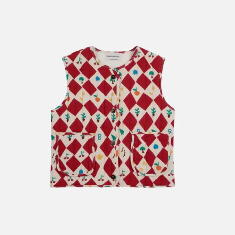 Осень/Зима 2024 новинка хлопковая стеганая куртка для мальчиков и девочек жилет